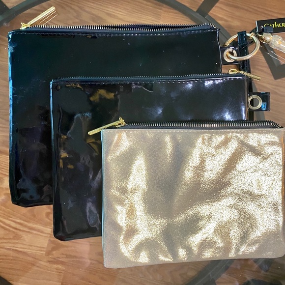 Travel make up or jewelry bag set of 3 - Picture 3 of 3